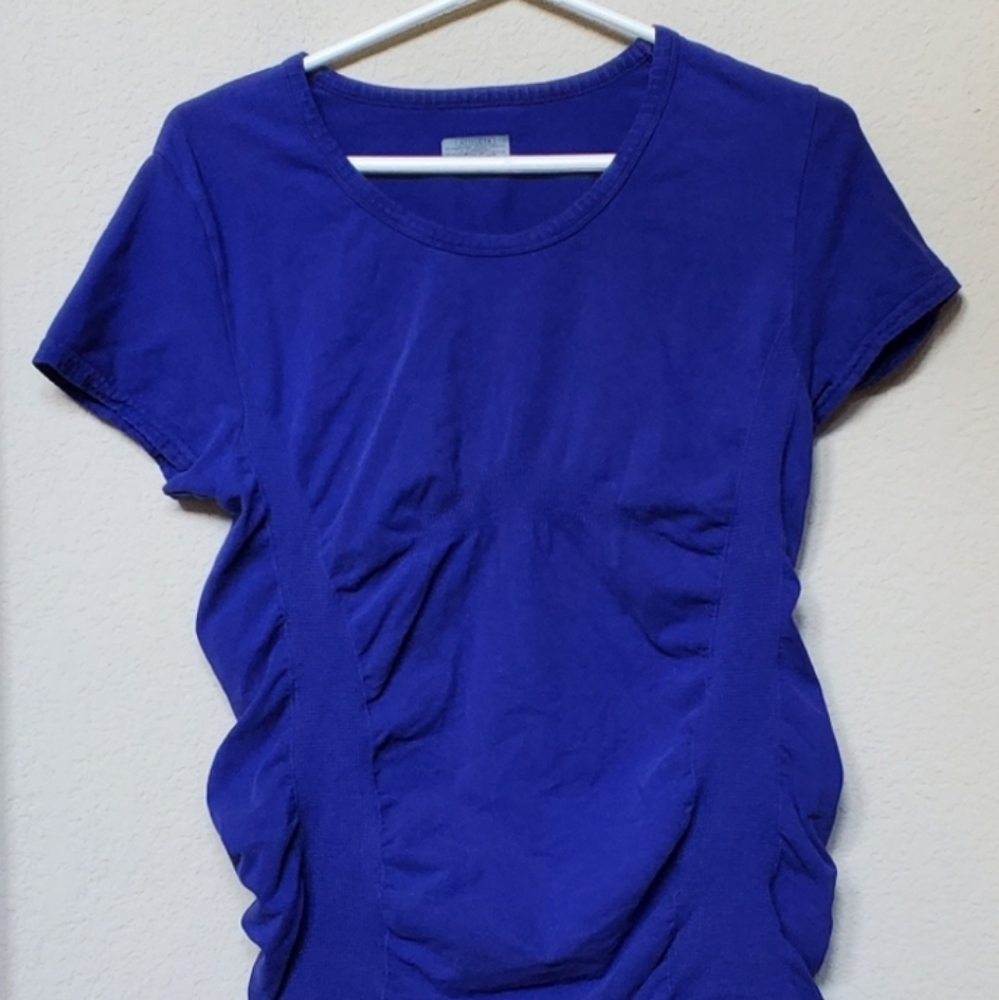 Athleta Royal Blue Breathe tee
